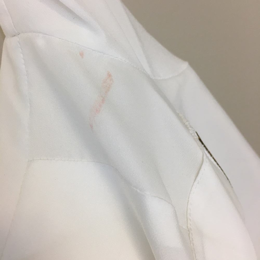 [Michael Kors] White Blouse w Gold Pocket Zippers - Picture 8 of 8